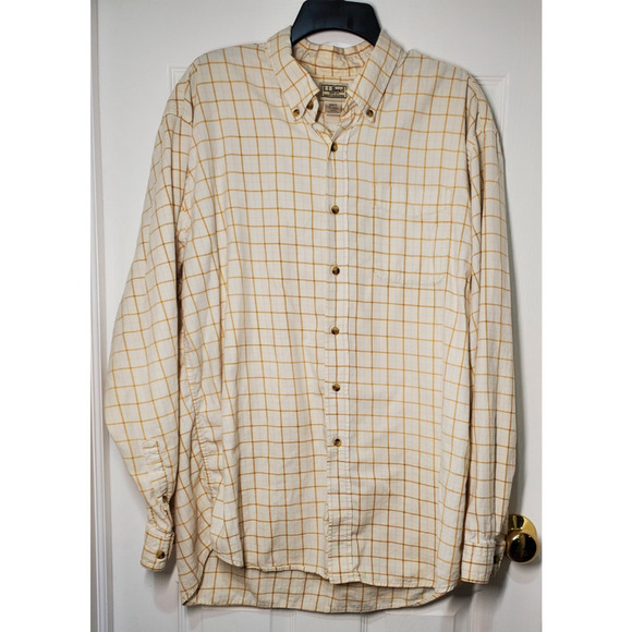 L.L. Bean Other - L.L.Bean Men’s XL Regular Button-Down Shirt 100% Cotton Plaid Long Sleeve Casual